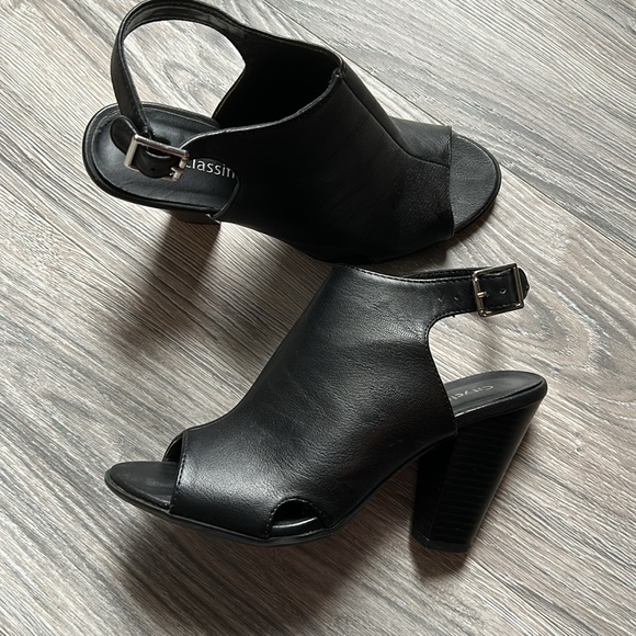 CityClassified Womens Peep Toe Ankle Booties Black - Picture 6 of 10